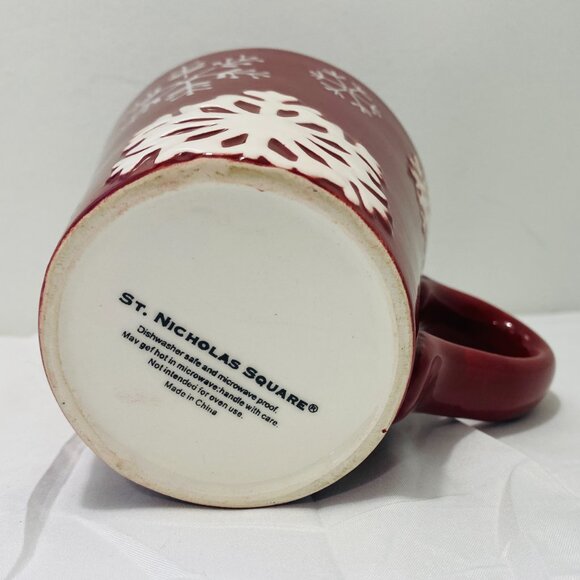 3 Pcs: (2) Holiday Time Santa Bowls + St Nicholas Square Snowflake Mug - Picture 9 of 9